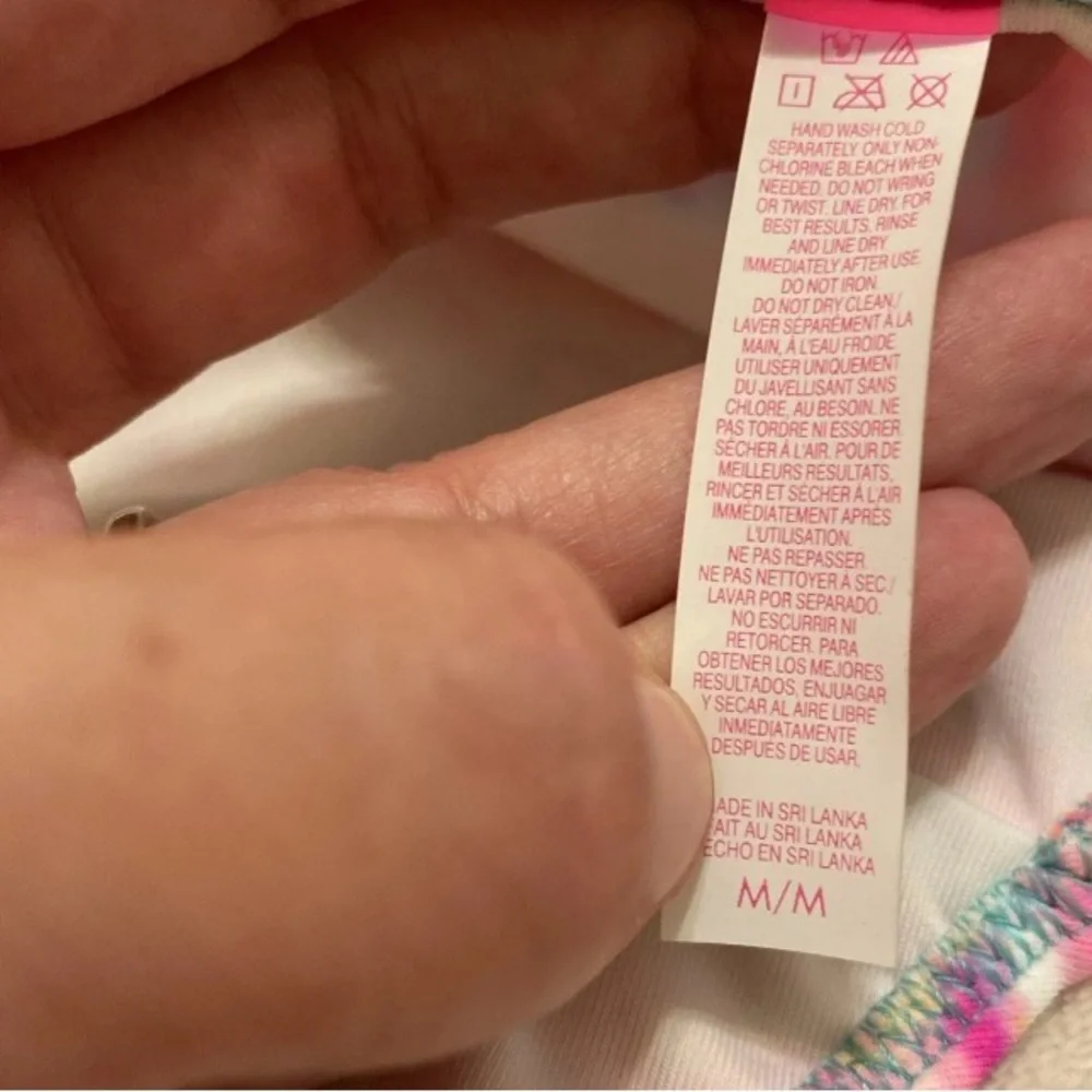 Victoria's Secret Pastel Watercolor Tie-Dye Bikini